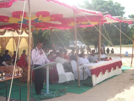 Principal of Govt. High School Speaking