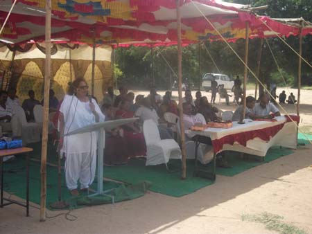 Principal of The Fabindia School Addressing