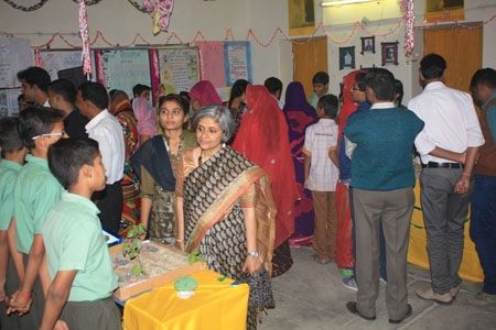 Parent's visiting  the Science Exhibition