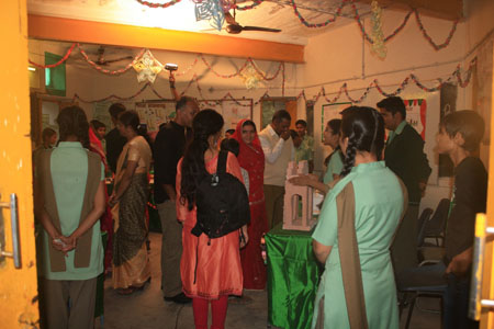 Social Science students exhibiting their work