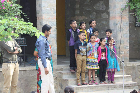 Group Song presentation by Class II on Founder's Day