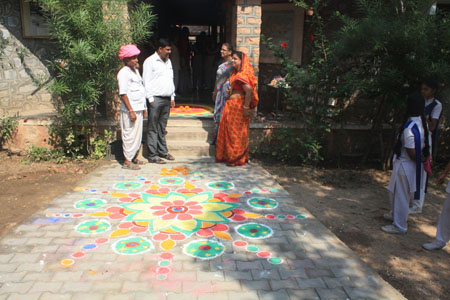 Judges  Judging the Rangolis 