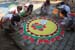 Raman House Girls Making Rangoli